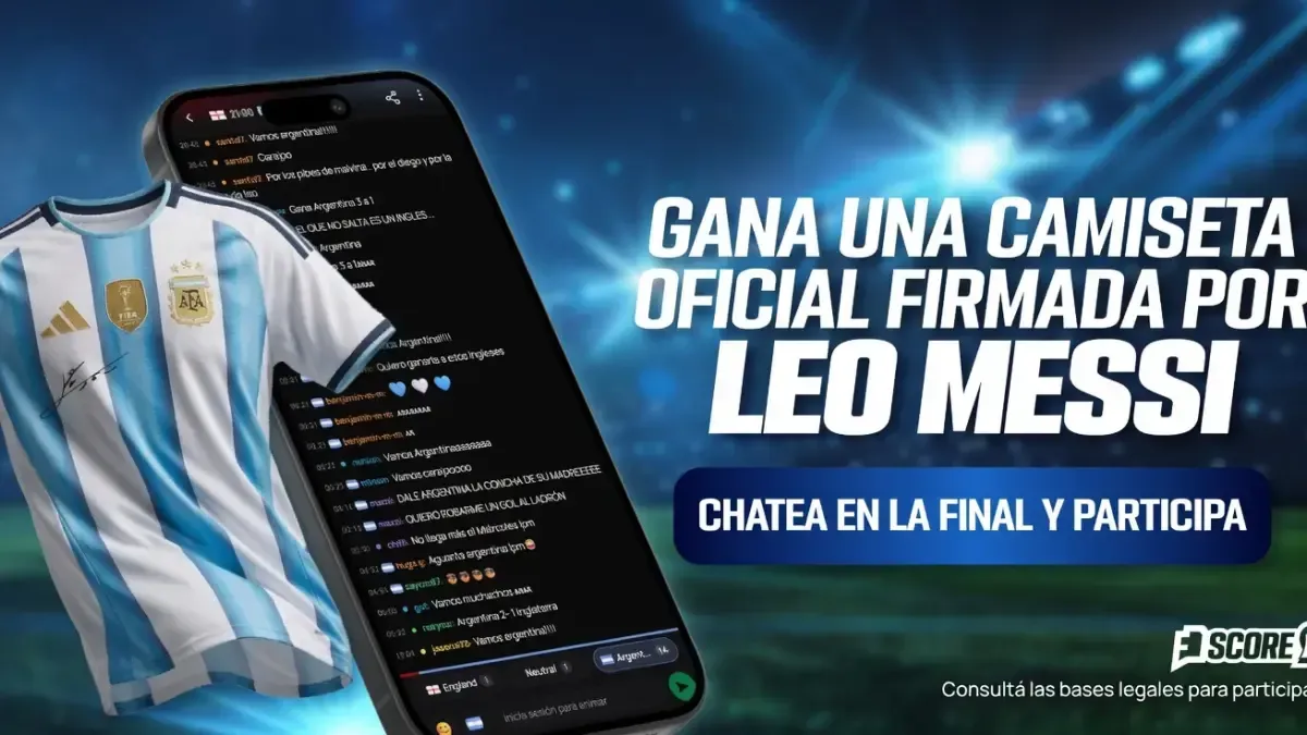 Sorteo de camiseta de Argentina firmada por Messi: La nueva app Feeberse Score lo hace posible