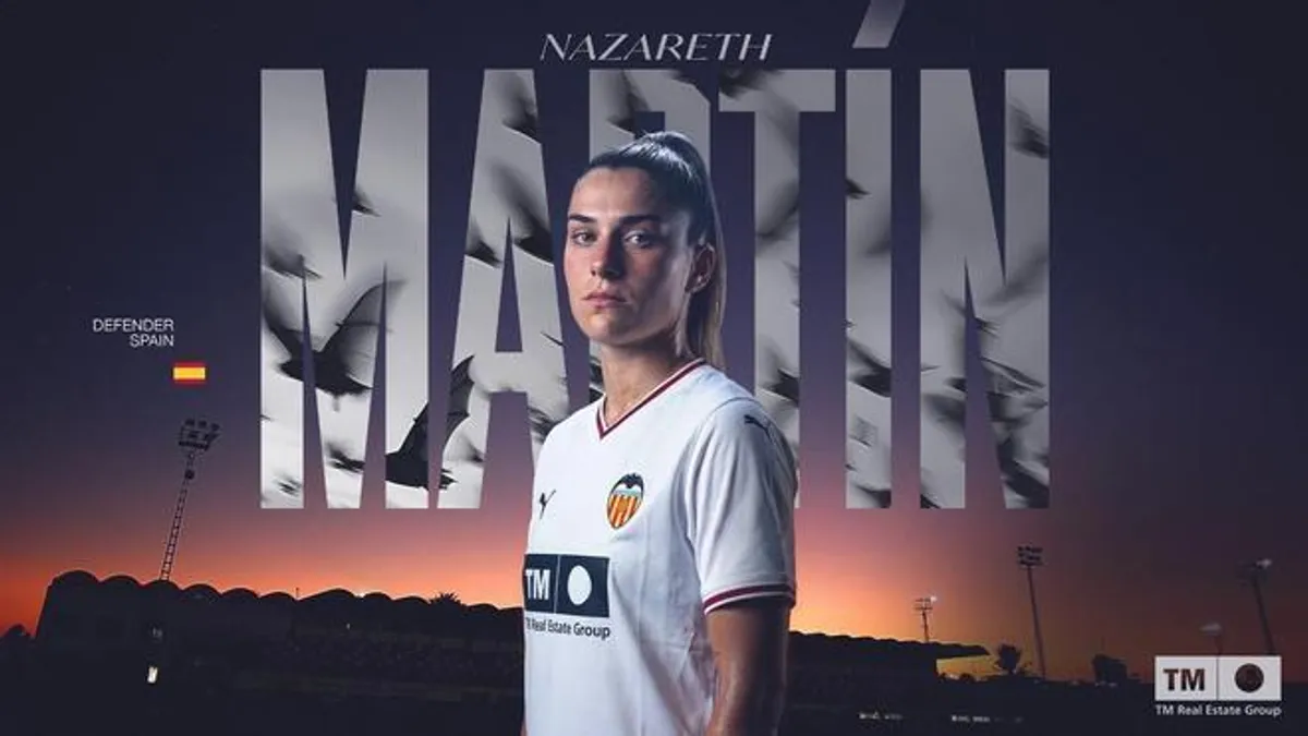 Nazareth Martín, nueva jugadora del Valencia CF Femenino hasta 2028