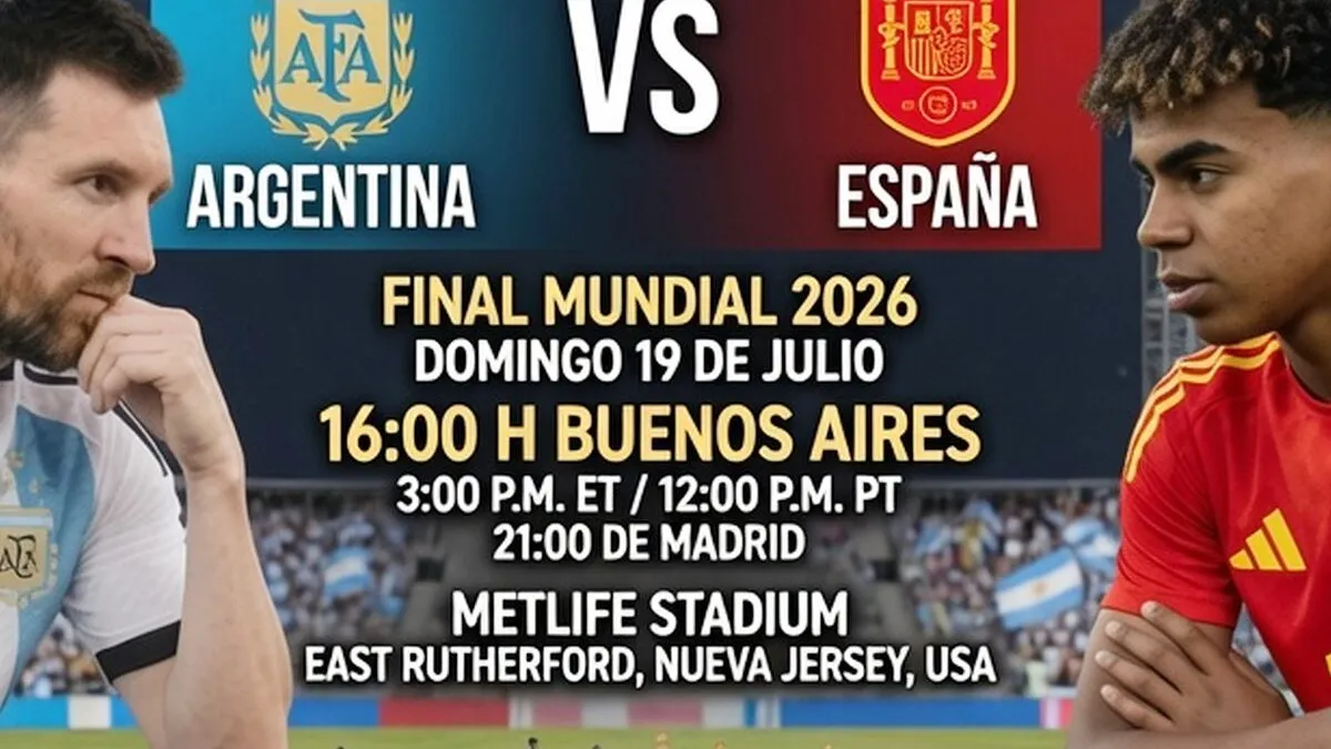 Argentina y España se enfrentan en la final del Mundial 2026: dónde seguir la transmisión