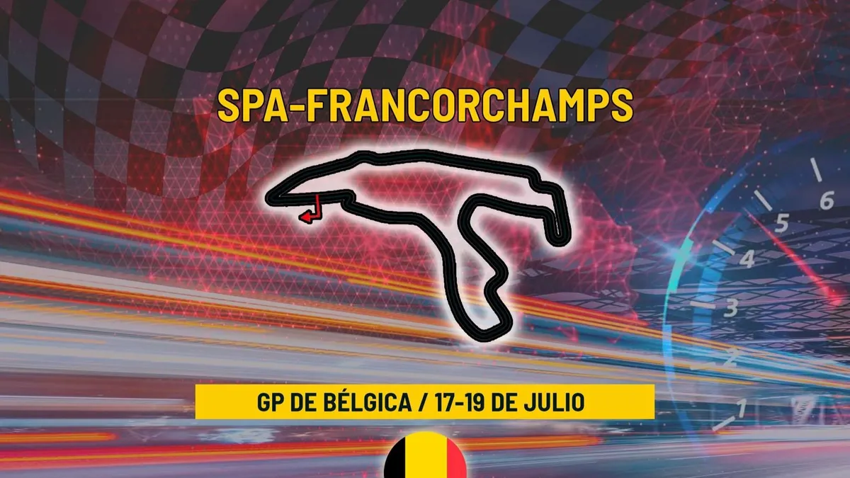 Gran Premio de Bélgica de F1: Fechas, Horarios y Dónde Ver la Carrera de Alonso y Sainz