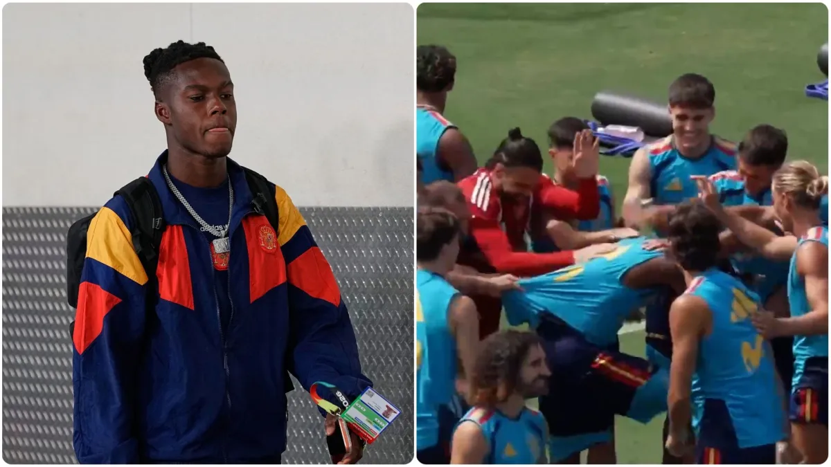 El pasillo de homenaje a Nico Williams en su 21 cumpleaños: La Selección celebra con un gesto de compañerismo