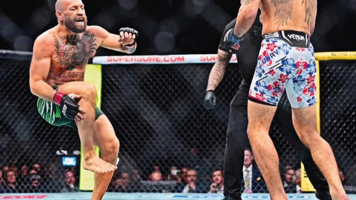 McGregor sufre lesión temprana en su regreso ante Holloway