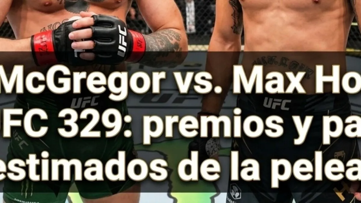 Bolsas millonarias para McGregor y Holloway en UFC 329