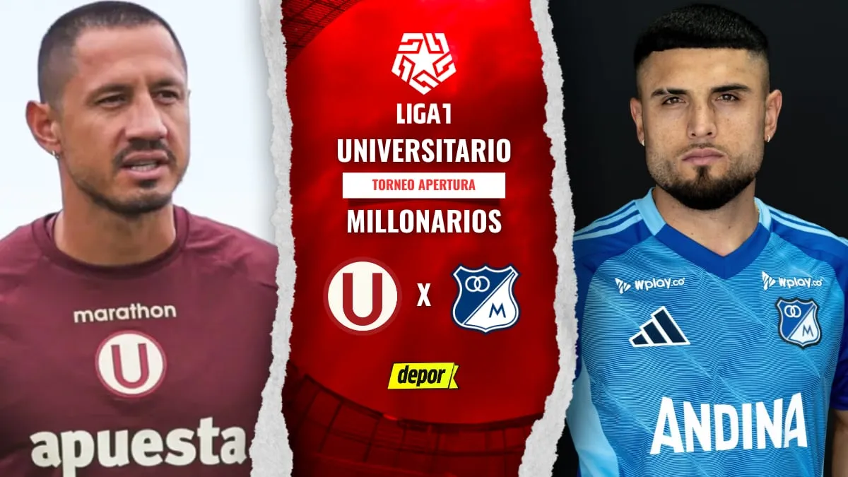 Universitario y Millonarios se enfrentan en un amistoso gratuito hoy por YouTube