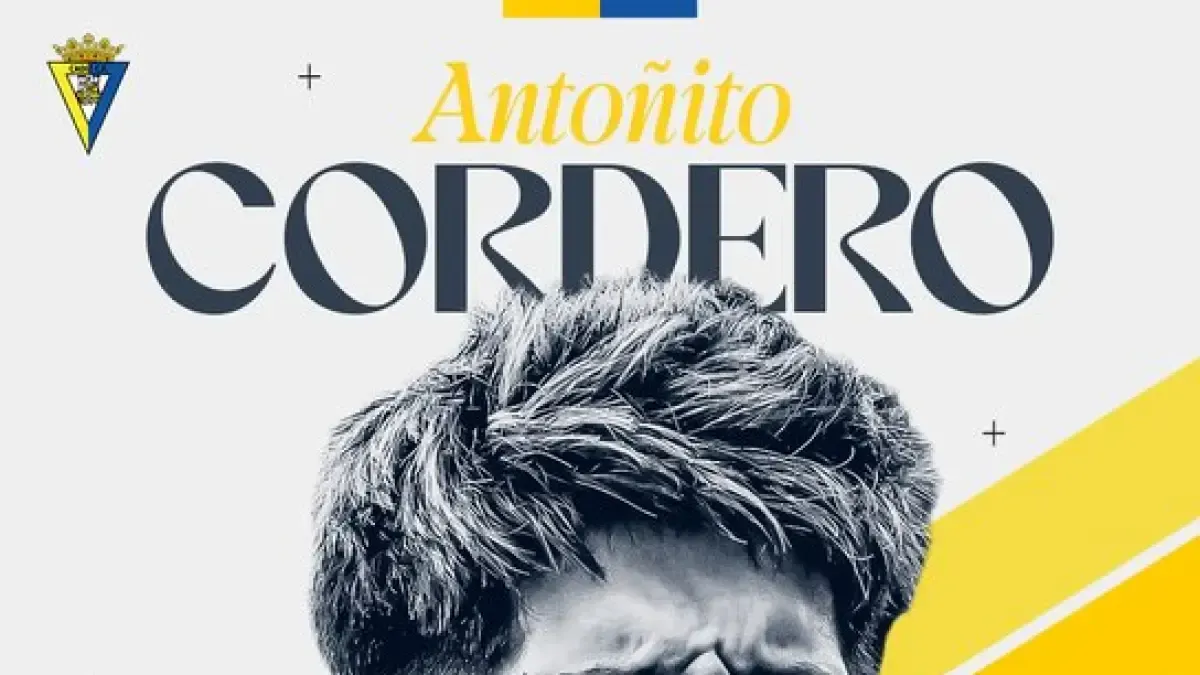 El Cádiz asegura la continuidad de Antoñito Cordero un año más