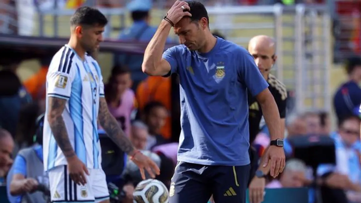 Scaloni reconoce la superioridad española tras la final perdida
