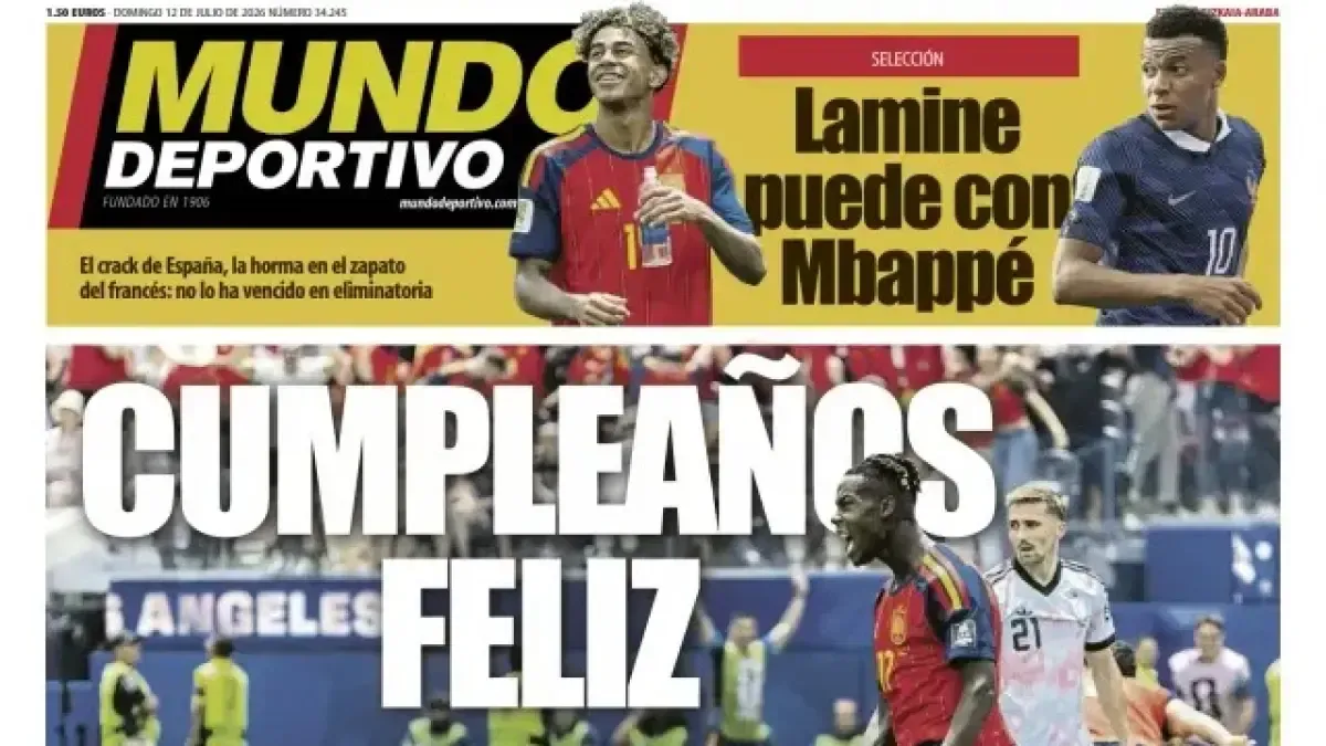 Nico Williams, protagonista de la portada de Mundo Deportivo Bizkaia-Araba