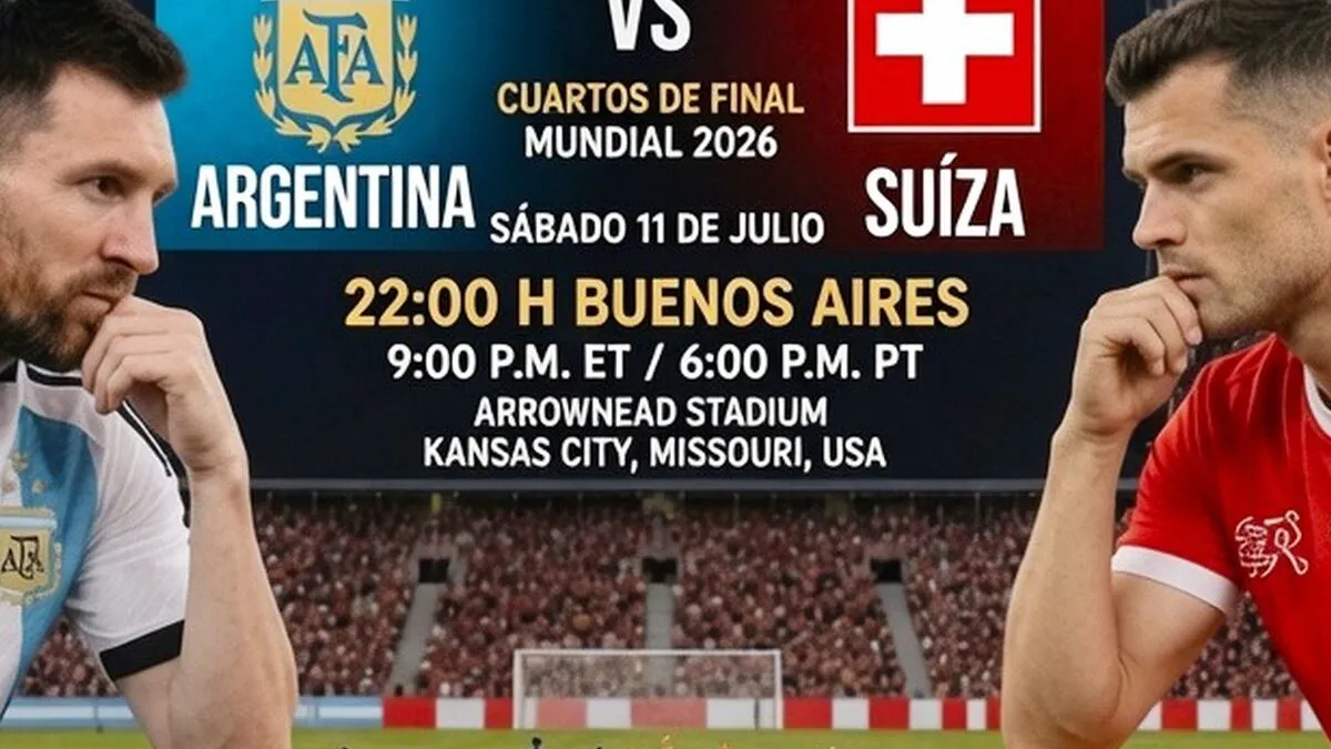 Argentina vs. Suiza: Dónde Ver el Partido de Cuartos de Final del Mundial 2026 por TV Abierta y Online