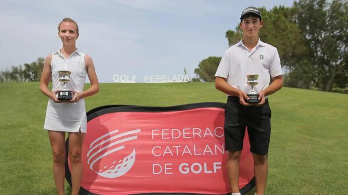 Matteo Sasdelli y Paula Jiménez, Campeones de Cataluña Absolutos de Golf