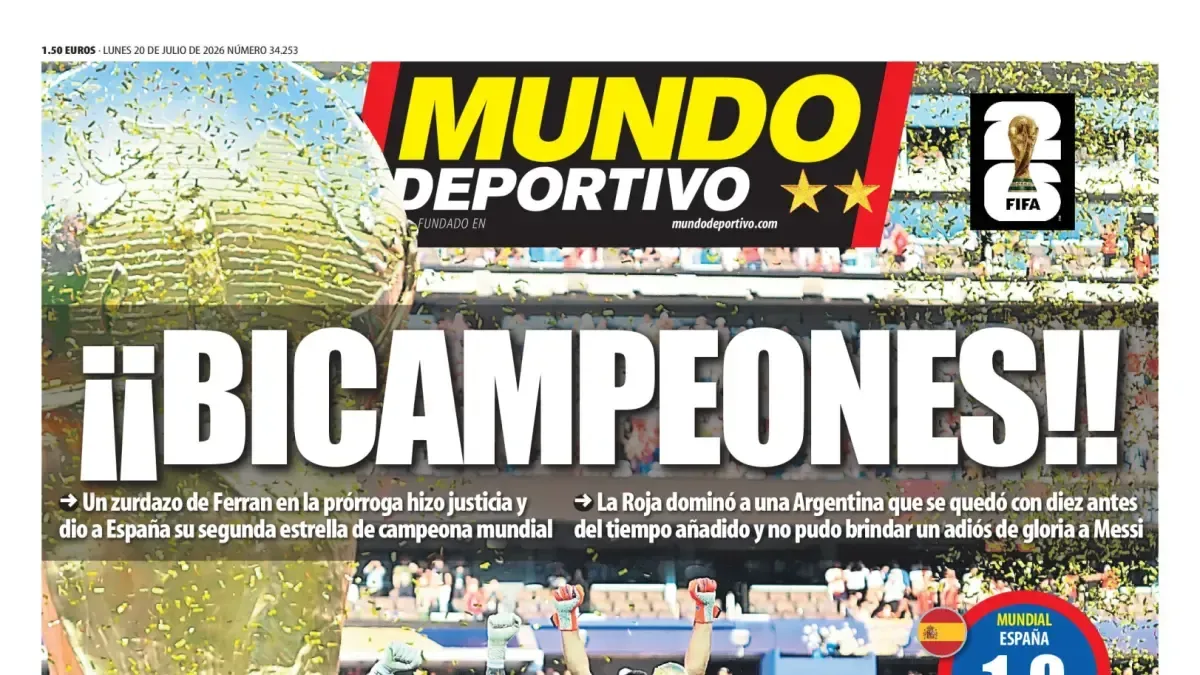 Mundo Deportivo: La final del Mundial 2026, portada en el País Vasco