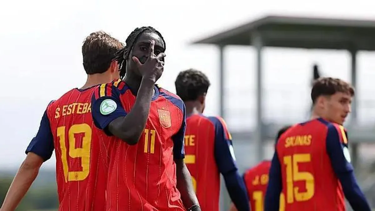 Ousmane Diallo, joya de la UD Las Palmas, brilla en el Europeo Sub-19