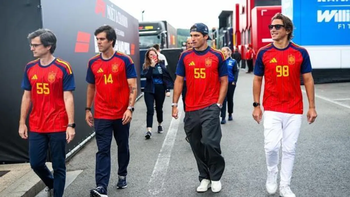F1: El Mundial de Fútbol eclipsa Spa; Sainz y Colapinto, protagonistas fuera de la pista