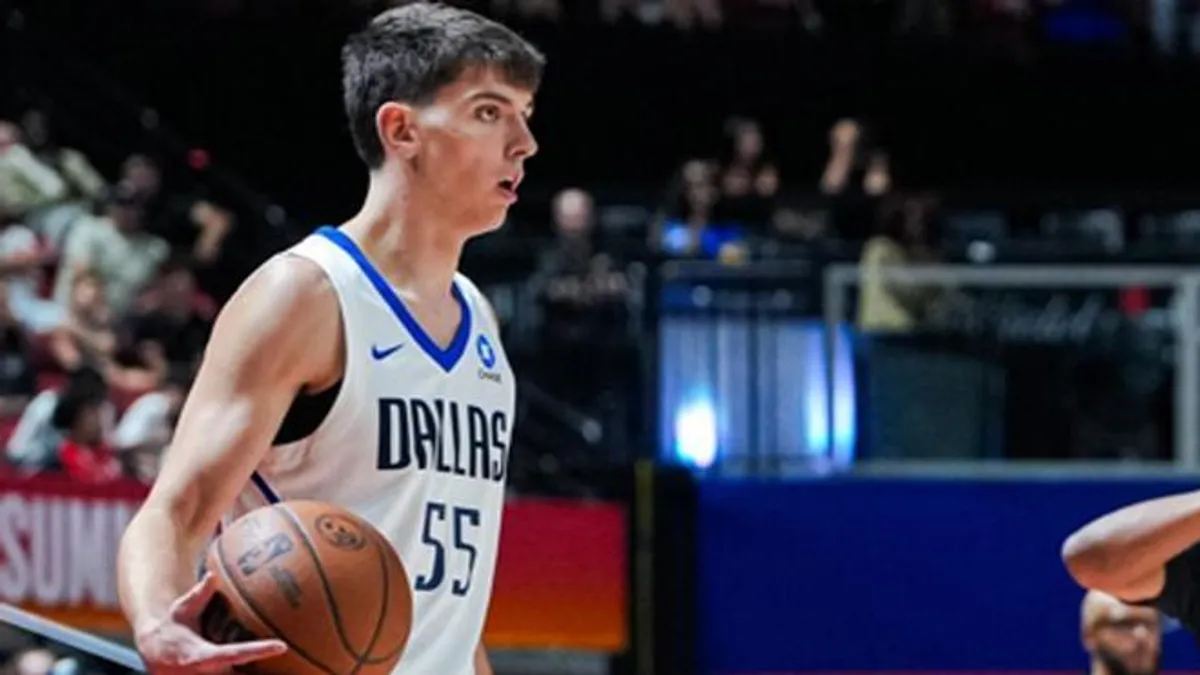 Sergio de Larrea sorprende con una brillante asistencia en la Summer League ante los Lakers